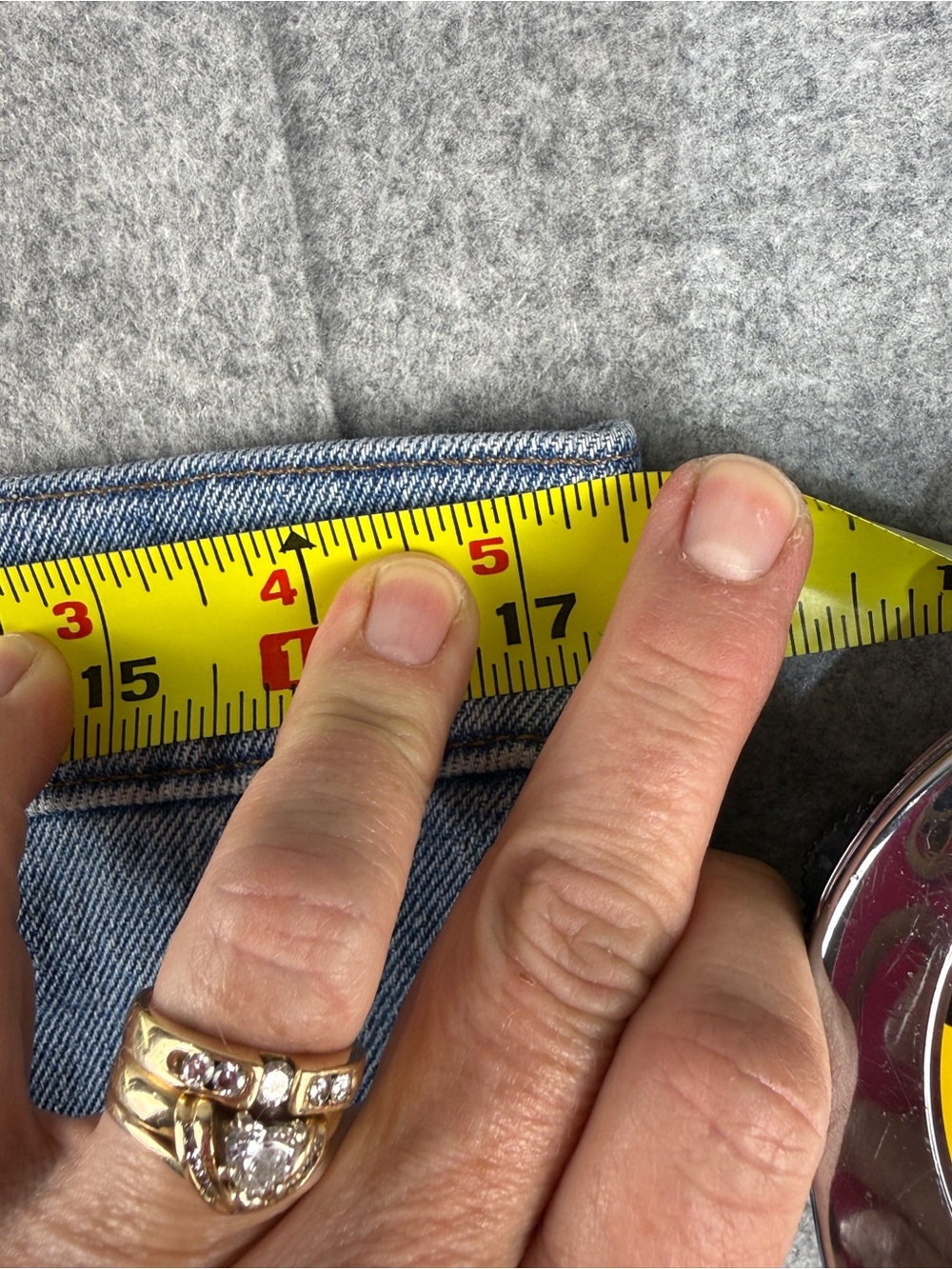 Madewell Jeans 32 Perfect Vintage Distressed Raw Hem | Lollie Closet - Picture 6 of 8